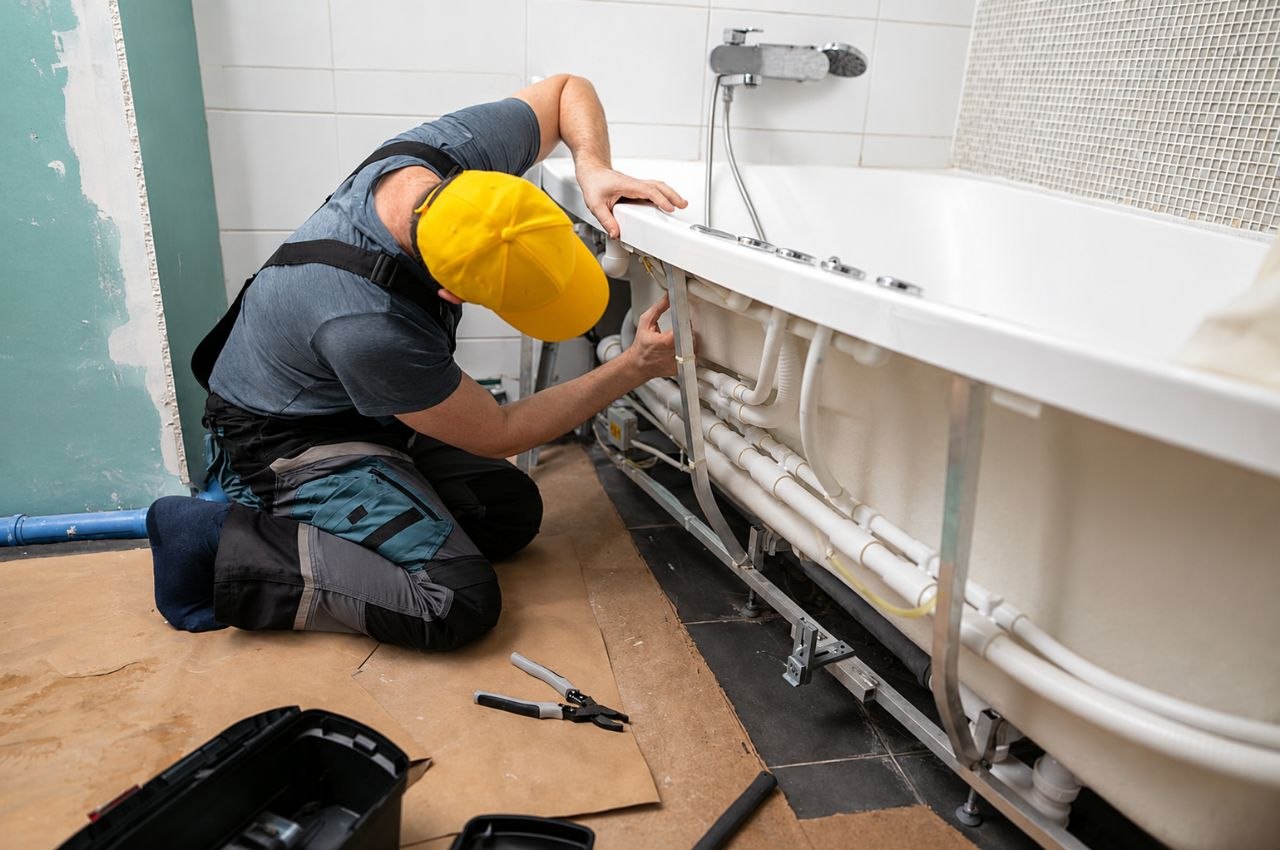 Allianze Plumbing technician at work